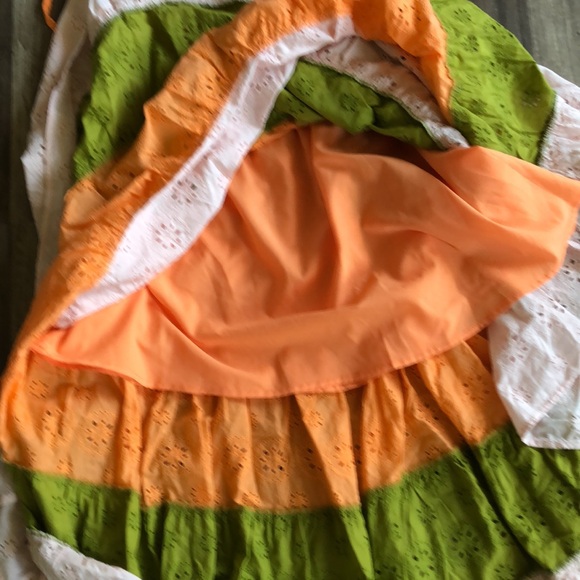 Anthropologie x Hutch Fantine Maxi Skirt Eyelet In Orange S - Picture 10 of 10